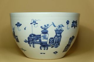 Antique Chinese Blue And White “bo Gu” Jar.
