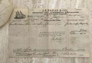 CIVIL WAR NAVY USS SABINE COMMODORE PERRY JAPAN EXPEDITION DOCUMENT SIGNED 1864 5