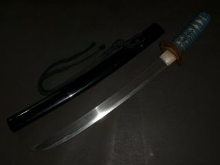 Wakizashi (sword) W/koshirae : Muromachi : 21.  3 × 13.  5 " 580g