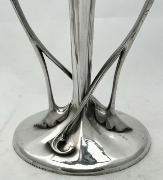 liberty & co tudric art nouveau pewter whiplash vase archibald knox 029 3