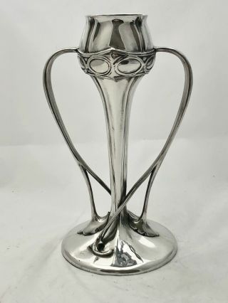 liberty & co tudric art nouveau pewter whiplash vase archibald knox 029 5