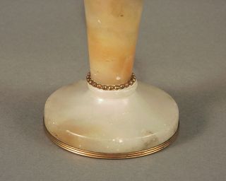 A Small French Alabaster Boudoire Table Lamp about a Hundred Years Old 3