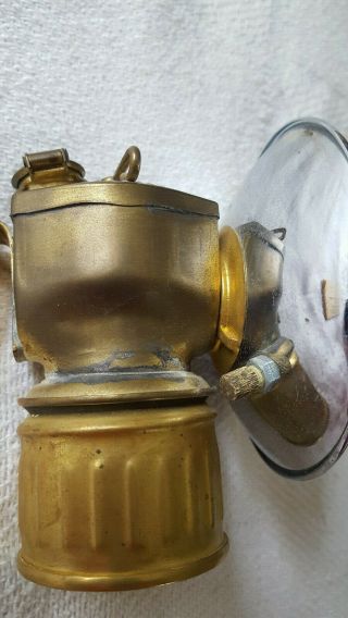 Miner ' s Justrite Carbide Lamp w/ Box Model 2 - 844 3/4 