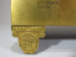 19th C French gilt bronze mantle clock D9050 6