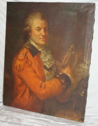 Listed Artist Signed Meyer Matzkin Russian Portrait French Or English General