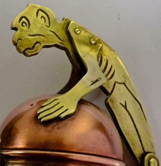 Exceptional Carl Deffner Secessionist Art Nouveau Jug: Monkey Handle 2