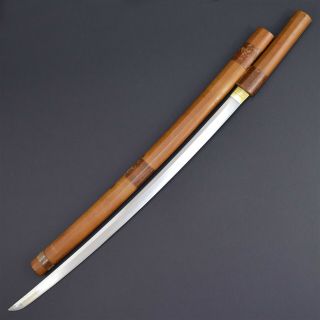 Antique NIHONTO JAPANESE LONG SWORD KATANA KANETSUNE 兼常 signed w/SHIRASAYA NR 6