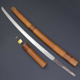 Antique NIHONTO JAPANESE LONG SWORD KATANA KANETSUNE 兼常 signed w/SHIRASAYA NR 9
