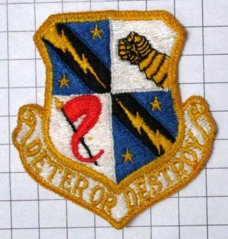 Usaf Military Patch Air Force 454th Bomb Wing Sac Strategic Air Command Oldie