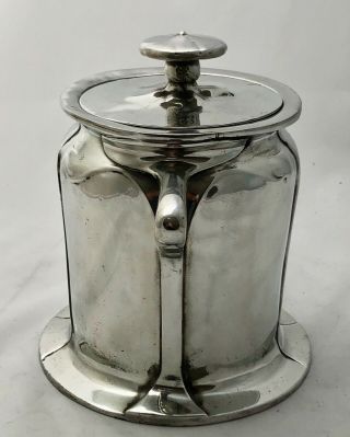 rare liberty & co tudric pewter biscuit barrel by C F A Voysey early mark 059 4