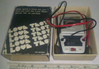 Vintage Made In Japan 1969 Nintendo Love Tester With International Release Box.