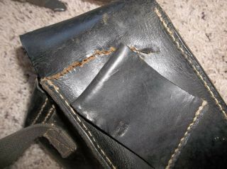 Vtg WWII WW2 German Army Luftwaffe Launcher Leather Case Bag Only 3