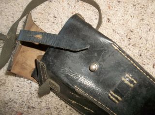 Vtg WWII WW2 German Army Luftwaffe Launcher Leather Case Bag Only 4
