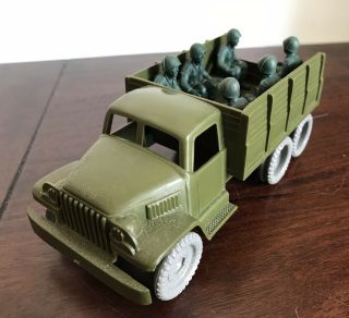 Marx 60mm Hard Plastic Stake - Side Personnel Truck For Training Center Playset
