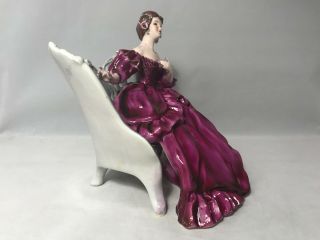 Vintage Florence Ceramics Of Pasadena Figurine Of Victoria,  Sitting On A Couch 8