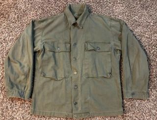 Vintage Very Old Rare Ww1 Or 2 Army Blouse Field Shirt