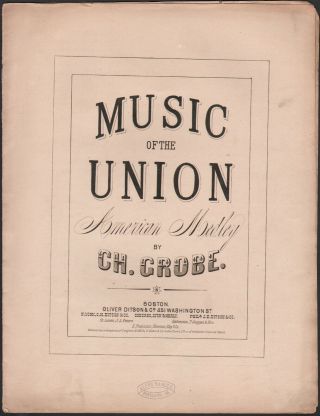 1961 Music Of The Union Civil War Antique Sheet Music American Medley Ch.  Grobe