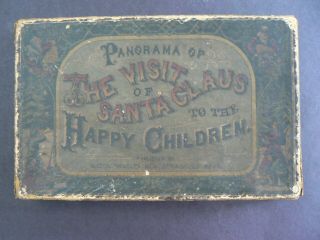 Milton Bradley Panorama Of The Visit Of Santa Claus To The Happy Children 1870s