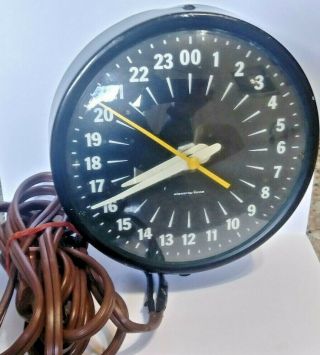 Rare & Electric Time Co.  Ww2 24 Hour Military Electric Clock 0194