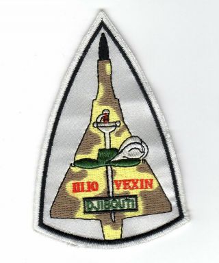 French Air Force Patch Ec 3/10 Vexin Mirage Iiic Djibouti On Silk