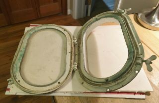 Antique 1920 ' s - 30 ' s Wilcox & Crittenden Bronze Porthole All And Beauty 9