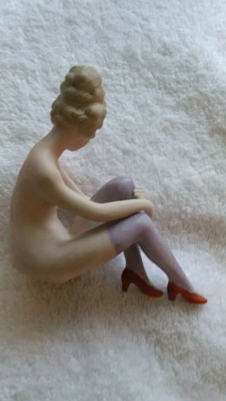 Porcelain Nude Bathing Beauty circa 1920 ' s 2