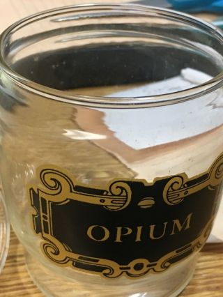 Vintage Groovy Stash Glass Opium Jar Pharmacy Apothecary Doctor Witch Craft 9