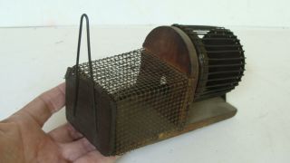 Antique " Rotating Squirrel Cage " Mouse Trap,