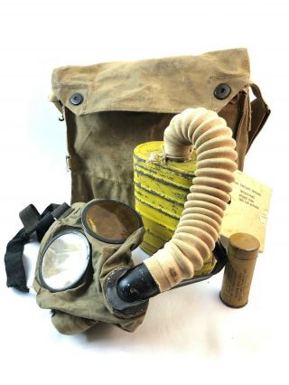 Wwi Ww1 Us U.  S.  Gas Mask,  Doughboy,  Army,  Respirator,  Division,  Military,  War