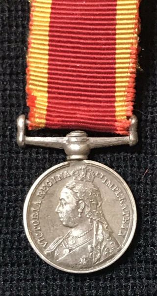 British China War Medal 1900 Miniature