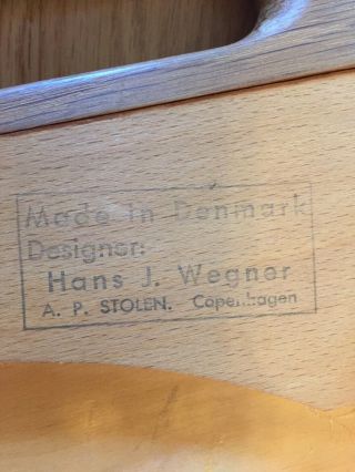 Hans Wegner for A.  P.  Stolen 1964 Danish Papa Bear Ottoman 4