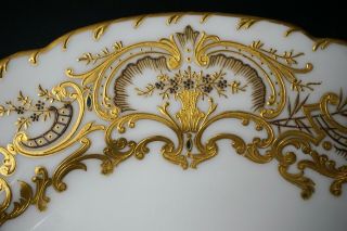Gilman Collamore & Co France 12 Gorgeous Gold Enamel China Cabinet Dinner Plates 2