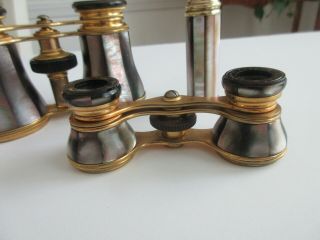 antique,  mother of pearl,  PARIS FRANCE,  grouping,  OPERA GLASSES & perfume,  PURSE SIZE 5