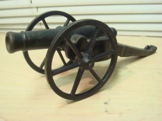 Antique Civil War Type Heavy Cast Iron Firecracker Cannon Pat Dec 1887 Vg,  Deal