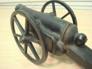 Antique Civil War Type Heavy Cast Iron Firecracker Cannon Pat Dec 1887 VG,  Deal 3