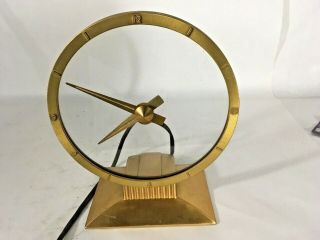Vintage Jefferson Golden Hour Electric Art Deco Mystery Clock