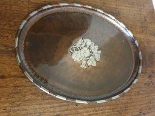 Antique Arts And Crafts Hugh Wallis Copper Tray