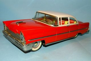 1957 Lincoln Hardtop Tn Friction Toy Ichiko Japan