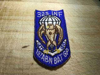 1950s/1960s? Us Air Force Patch - 325th Infantry 1st Abn Bat Gp - Beauty