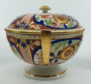 18th c Pinxton Derbyshire Porcelain Ceramic Imari Pattern 342 Tureen 3