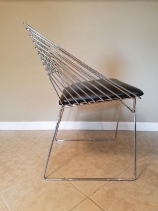 Verner Panton Mid Century Modern Steel Wire Fritz Hansen Chair