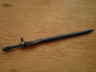 Rare Swiss bayonet M1889/92 Cyclists/Machine Gunners with leather scabbard 12