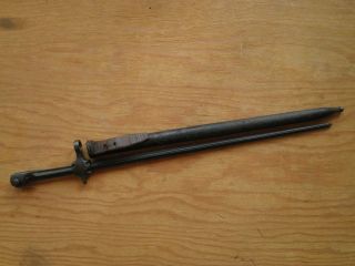 Rare Swiss bayonet M1889/92 Cyclists/Machine Gunners with leather scabbard 2