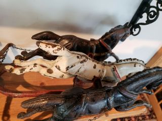 Dent 1890s CAST IRON HORSE DRAWN FIRE ENGINE / PUMPER White Version 6