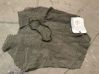 10s Wwii Us M1944 " Shrimp " Combat Field Net & Liner Band - Old Stock