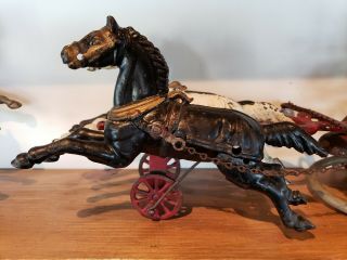 Dent 1890s CAST IRON HORSE DRAWN FIRE ENGINE / PUMPER 3