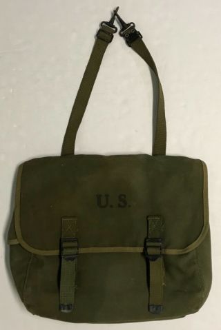 Wwii 1944 Dated B.  B.  S.  & Co.  Musette Bag