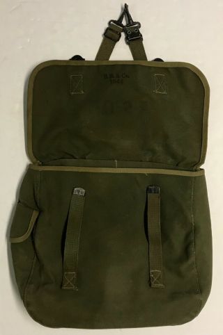 WWII 1944 Dated B.  B.  S.  & Co.  Musette Bag 4