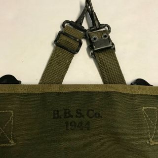 WWII 1944 Dated B.  B.  S.  & Co.  Musette Bag 5