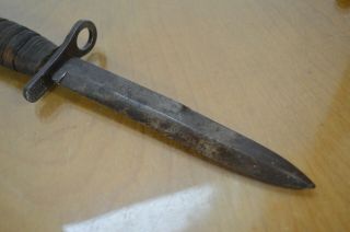 Vintage WWII US M4 CASE Bayonet Knife Dagger W/ US M8 Scabbard 6